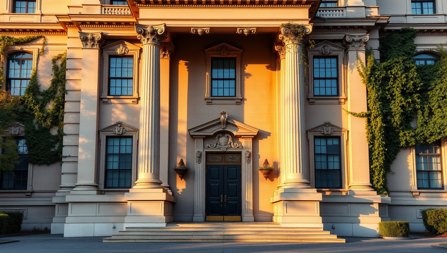 Edificio accademico elegante sede di Rayako
